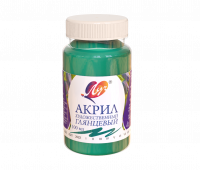 Краска акриловая Луч художественная глянцевая изумрудная 100 мл