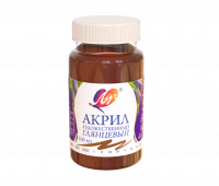 Краска акриловая Луч художественная глянцевая коричневая 100 мл