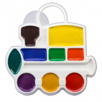 Краски акварельные Луч Кроха &quot;Паровозик&quot; 9 цветов без кисточки