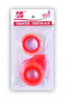 Клейкая лента Луч канцелярская 18мм х 20м 2 шт. + диспенсер