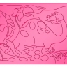 Трафарет рельефный Луч Динозавры, арт. 16С 1114-08