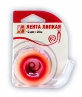Клейкая лента Луч канцелярская 12мм х 20м + диспенсер эконом