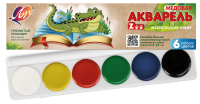 Краски акварельные Луч ZOO 6 цветов в картонной упаковке без кисточки
