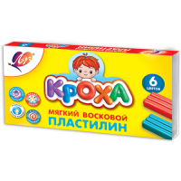 Пластилин мягкий Луч Кроха восковой 6 цветов х 15 гр.