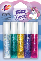 Гель с блестками Луч 5 цветов х 5 мл