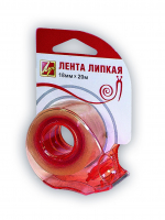 Клейкая лента Луч канцелярская 18мм х 20м + диспенсер