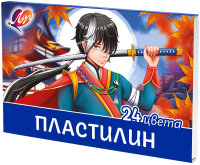 Пластилин ЛУЧ Аниме &quot;Хиро&quot; 24 цвета х 20гр. + стек