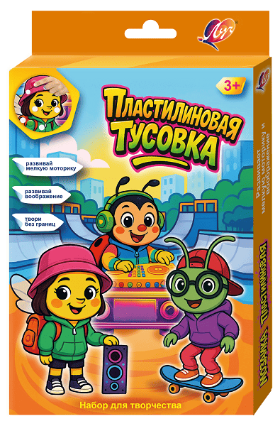 Набор для лепки Луч "Пластлиновая мозаика. Насекомые"