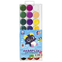 Краски акварельные Луч ZOO 24 цвета без кисточки
