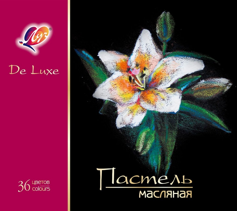 Пастель масляная Луч De Luxe круглая 36 цветов