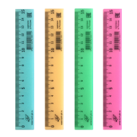 Линейка ЛУЧ непрозрачная пастельные цвета ассорти 15 см