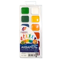 Краски акварельные Луч Классика 12 цветов без кисточки