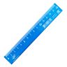 Линейка Луч прозрачная голубая 15 см, арт. 32С 2117-08