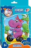 Набор для рисования пластилином ЛУЧ Пластилиновая мозаика &quot;Бегемотик&quot;