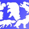 Трафарет шаблонный Луч Лесные звери, арт. 9С 446-08