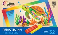 Пластилин Луч Школа творчества 32 цвета х 20 гр. + стек