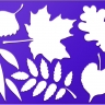 Трафарет шаблонный Луч Листья деревьев, арт. 10С 527-08