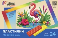 Пластилин Луч Школа творчества 24 цвета х 20 гр. + стек