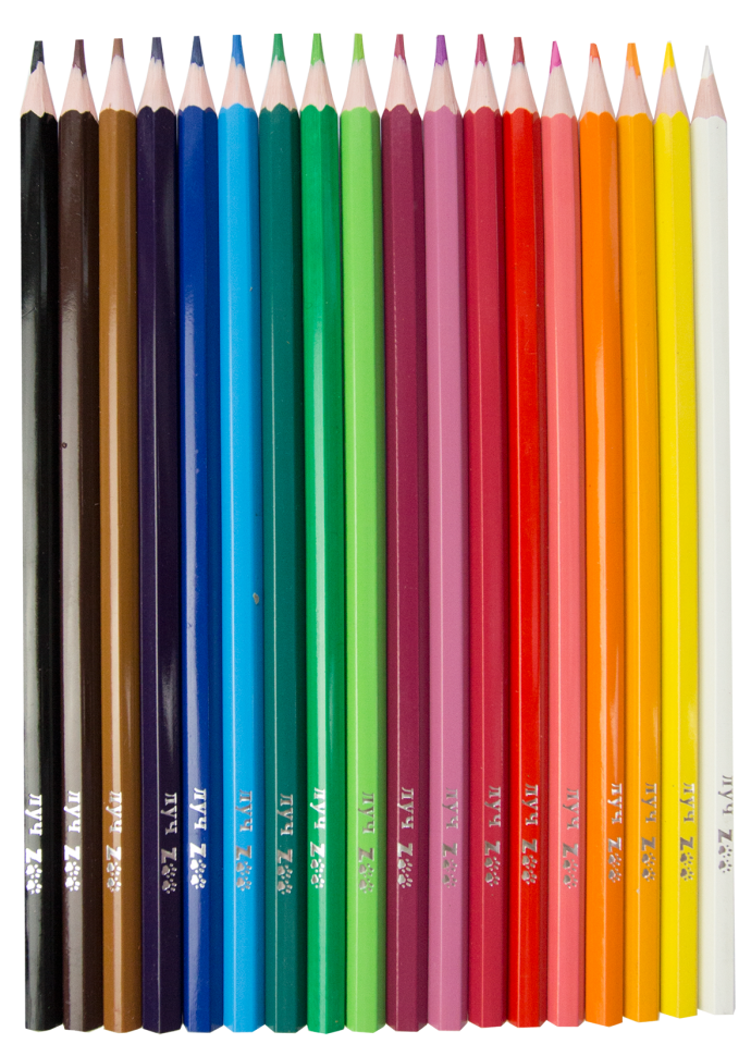 Карандаши цветные Луч ZOO пластиковые 18 цветов, арт. 29С 1741-08