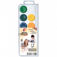 Краски акварельные Луч Школа Творчества 12 цветов без кисточки