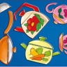 Трафарет шаблонный Луч Посуда, арт. 10С 536-08