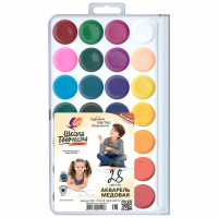 Краски акварельные Луч Школа Творчества 28 цветов без кисточки