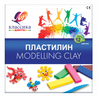 Пластилин Луч Классика 12 цветов х 20 гр. + стек