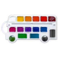 Краски акварельные Луч Кроха &quot;Автобус&quot; 16 цветов без кисточки