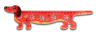 Линейка ЛУЧ фигурная "Такса" 20 см