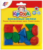 Мелки восковые Луч Кроха &quot;Геометрические фигуры&quot; 16 шт.