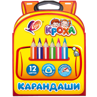 Карандаши цветные ЛУЧ &quot;Кроха&quot; деревянные 12 цветов