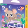 Мелки восковые Луч Zoo шестигранные 24 цвета, арт. 12С 866-08
