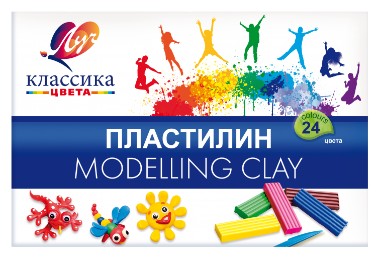 Пластилин Луч Классика 24 цвета х 20 гр. + стек - 319 руб.