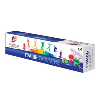 Гуашь Луч Классика в блочной упаковке 6 цветов х 20 мл