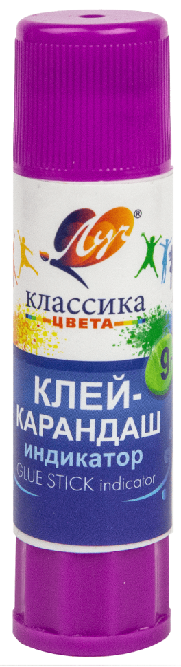 Клей-карандаш Луч "Классика цвета" с индикатором 9 гр., артикул 34С 2257-08