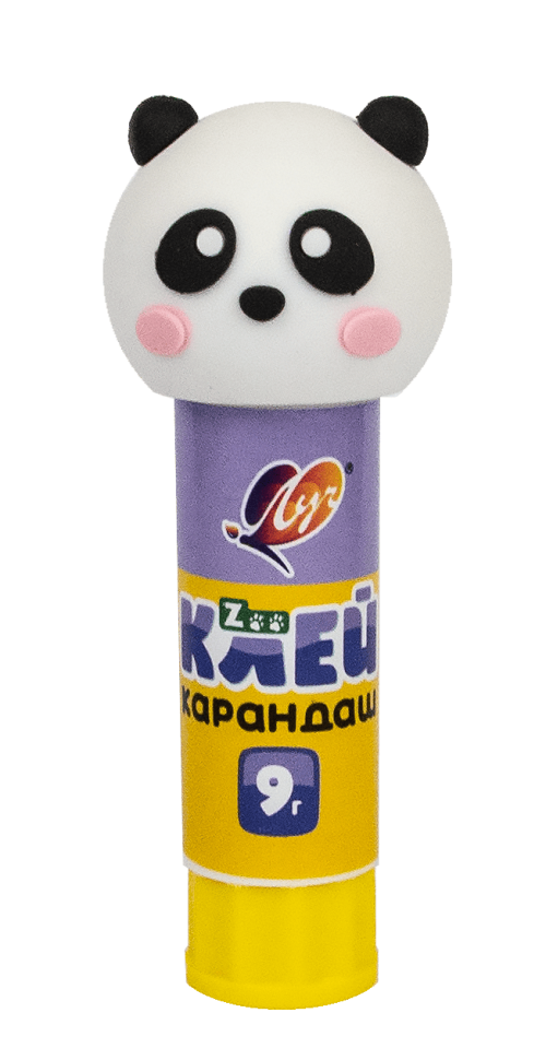 Клей-карандаш Луч Zoo c фигурной крышкой 9 гр. в ассортименте, артикул 34C 2258-08