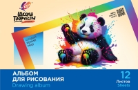 Альбом для рисования на скрепке Луч Школа творчества &quot;Панда&quot; А4 12л
