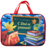 Набор первоклассника ЛУЧ Подарок ученику 13 предметов (красная сумка)