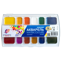Краски акварельные Луч Классика &quot;Юбилейная серия&quot; 18 цветов без кисточки