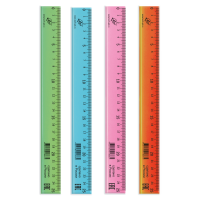 Линейка ЛУЧ непрозрачная пастельные цвета ассорти 25 см