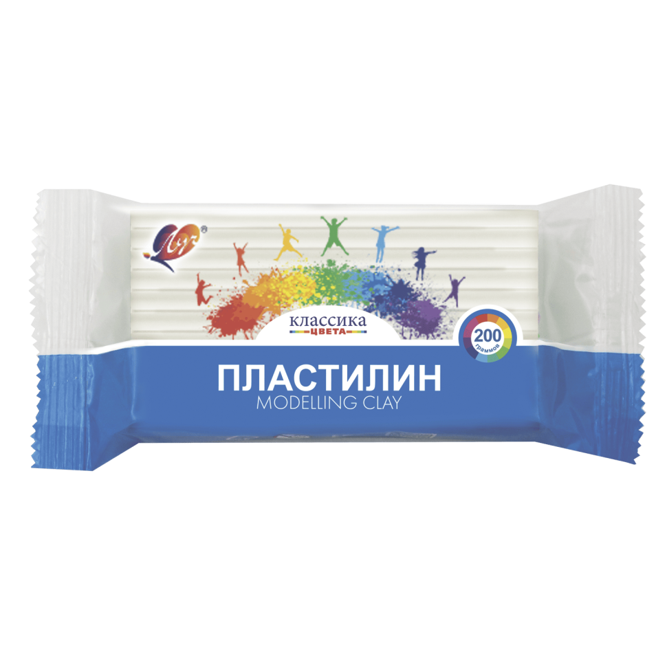 Пластилин Луч Классика белый 200 гр.