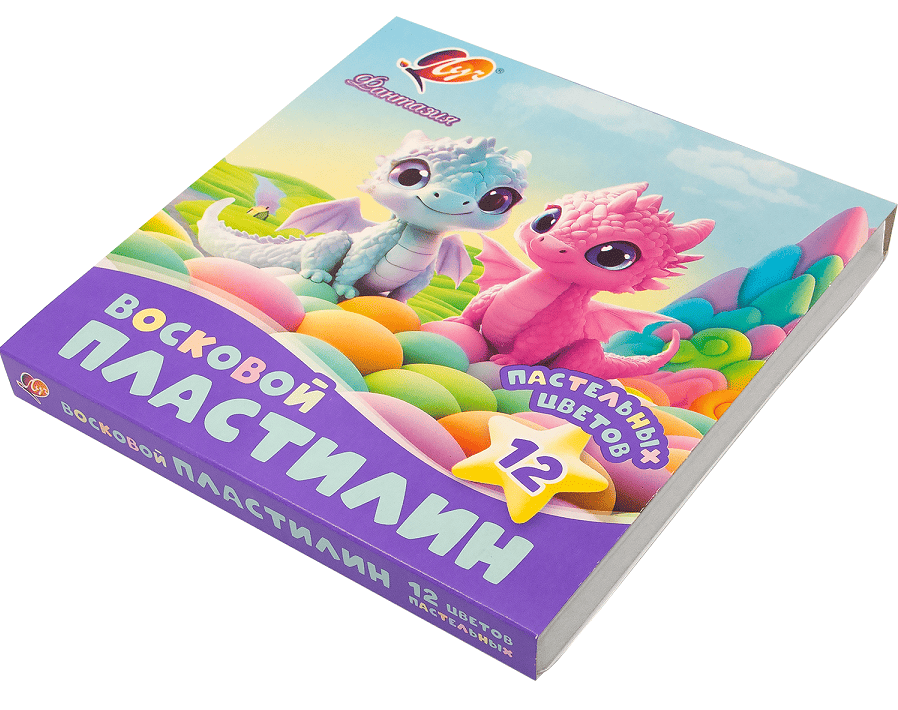 Пластилин Луч Фантазия восковой 12 пастельных цветов х 15 гр. + стек, артикул 35С 2290-08 Пластилин Луч Фантазия восковой 12 пастельных цветов х 15 гр. + стек, артикул 35С 2290-08