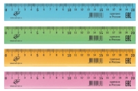 Линейка ЛУЧ непрозрачная пастельные цвета ассорти 20 см