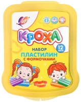Пластилин классический Луч Кроха 12 цветов х 20 гр. + 6 формочек