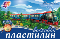 Пластилин Луч Фантазия восковой 24 цвета х 15 гр. + стек