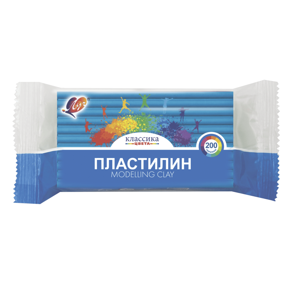 Пластилин Луч Классика синий 200 гр.