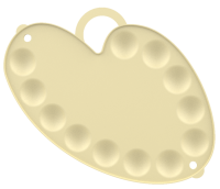 Палитра Луч №5 овальная с кюветами