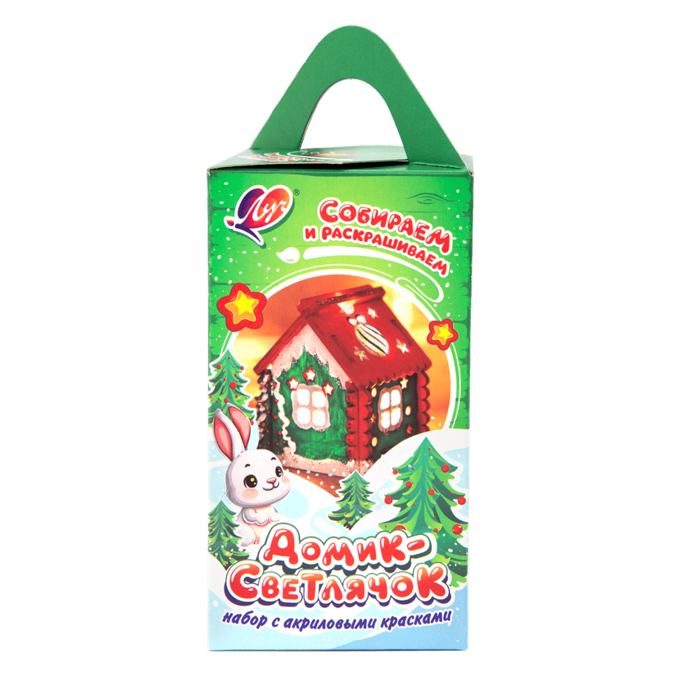 Набор для росписи акриловыми красками Луч Домик-светлячок