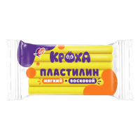 Пластилин Луч "Кроха" восковой желтый 150 гр.