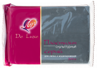 Пластилин Луч De Luxe скульптурный серый 300 гр.